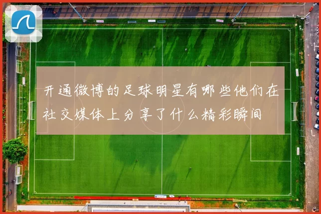 开通微博的足球明星有哪些他们在社交媒体上分享了什么精彩瞬间